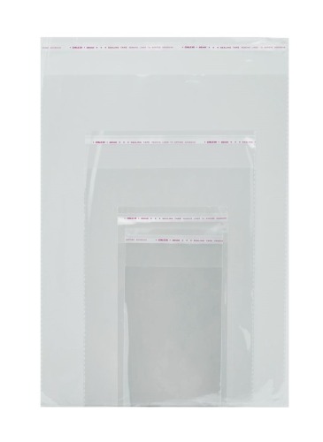 Torebki foliowe z klejem 26x35+5cm 100szt