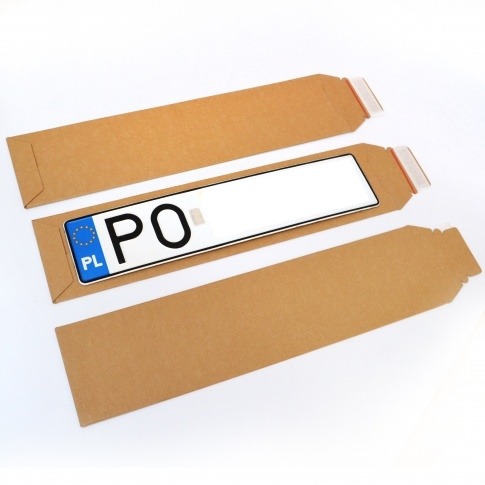 Koperta kartonowa na tablice rejestracyjne