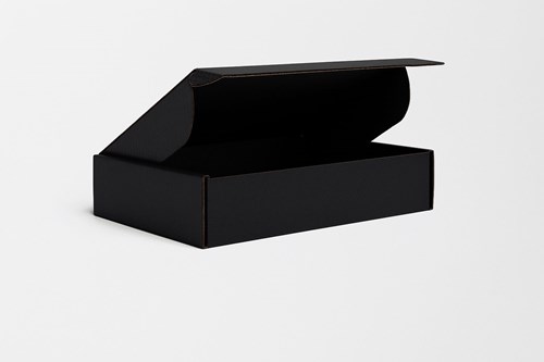 Kartonik na prezent 250x180x50mm pudełko czarne ozdobne
