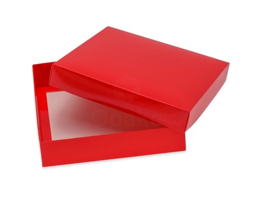 Pudełko Laminowane 180x180x40mm Czerwone