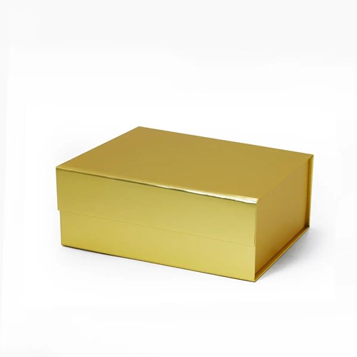 Złote pudełko magnetyczne A5 235x170x100mm zewnętrzne opakowanie prezentowe