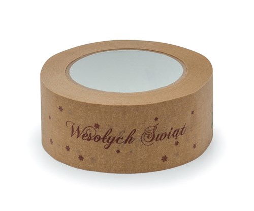 Taśma Świąteczna Papierowa Wesołych Świąt 48mm/54m