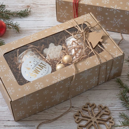 Pudełko świąteczne 350x200x100mm EKO Śnieżki F427
