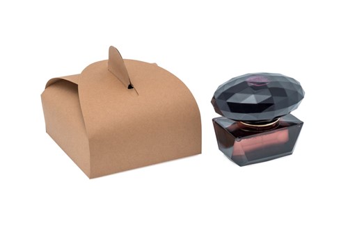 Pudełko ozdobne Prezent S 110x110x65mm Brązowe