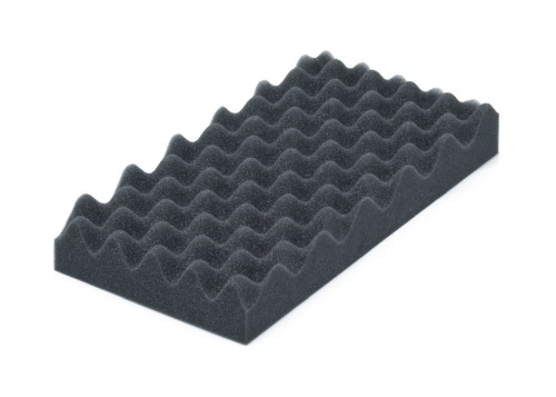 Pianka T18 szara Gąbka falowana 2000x1000x40/20