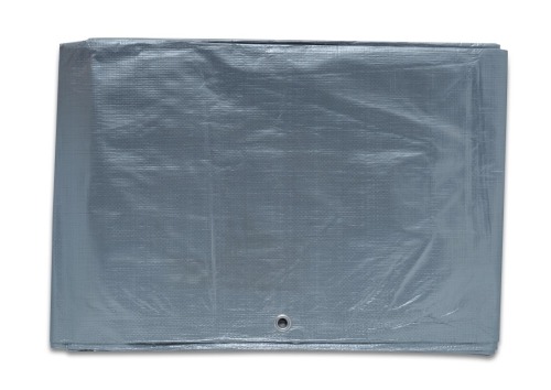 Plandeka z PE 8x10m Srebrno-Brązowa (210g/m2)