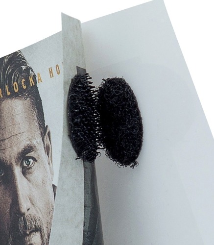 Kółka Rzepowe 16mm Czarne 1250szt Haczyk+Pętelka