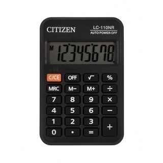 Kalkulator Citizen 8 cyfr. LC110NR Kieszonkowy