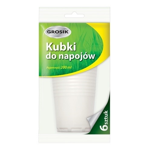 Kubki do napojów Grosik 200ml. 6szt.