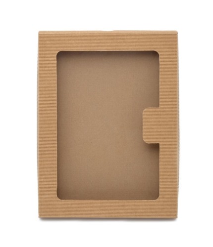 Pudełko karbowane z oknem 290x220x30mm wieczkowe
