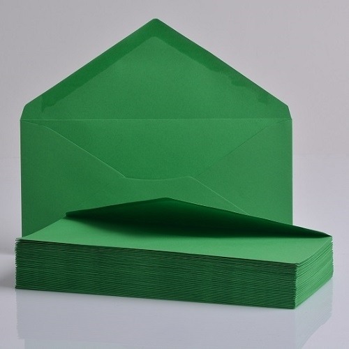 Koperty ozdobne DL ZIELONE 220x110mm 50szt