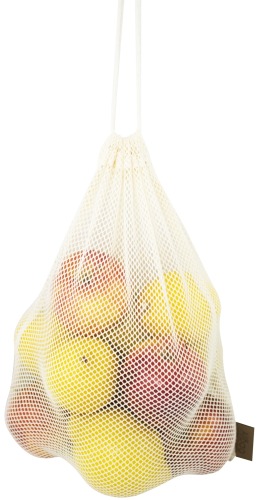 Woreczek 25x30 ECRU z siatki bawełnianej