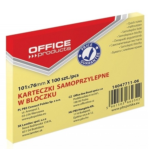 Bloczek samop. Office Products 101x76mm