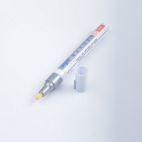 Pisak z farbą olejną - srebrny