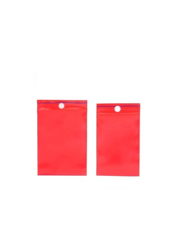 Torebka strunowa CZERWONA 60x80mm/0,050mm 100szt