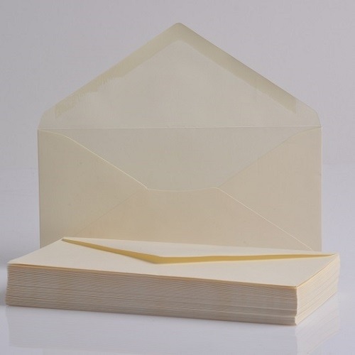 Koperty DL ozdobne AVORIO ECRU 220x110mm 50szt