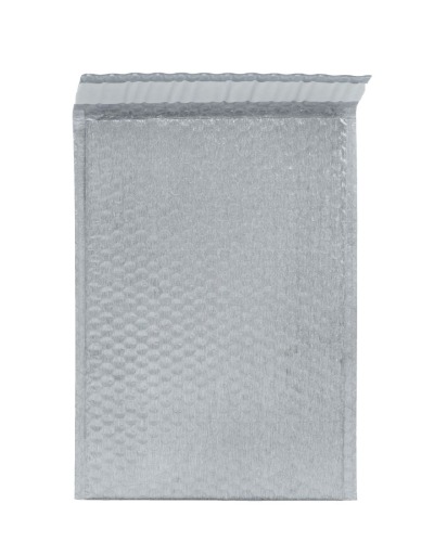 Koperta bąbelkowa metaliczna 230x324mm Srebrna mat