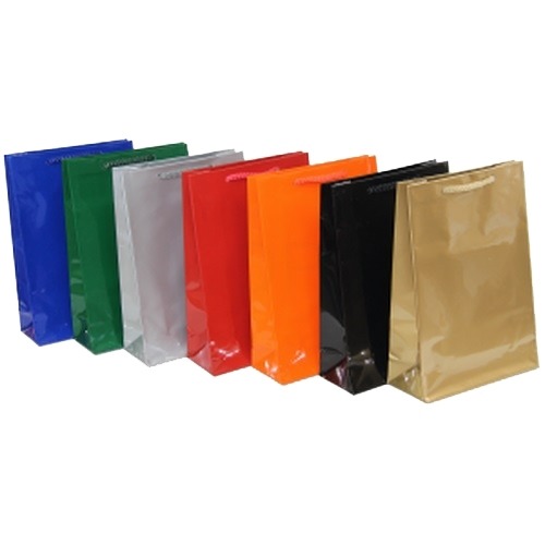 Torba Papierowa Laminat Srebrna 