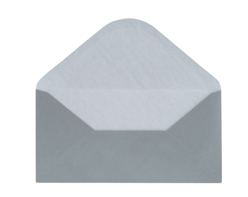 Koperty zaproszeniowe DL Perłowe Srebrn 120g 50szt