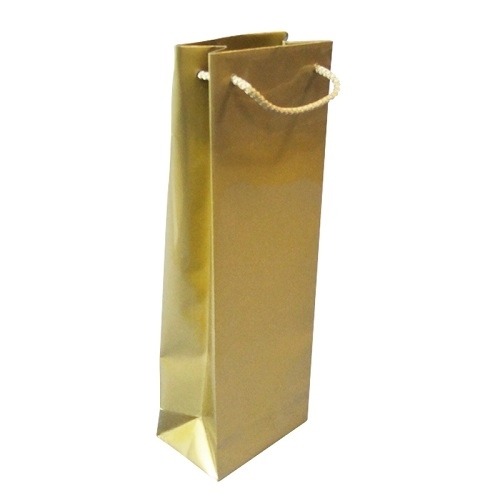 Torebka Papierowa Na Wino Złota