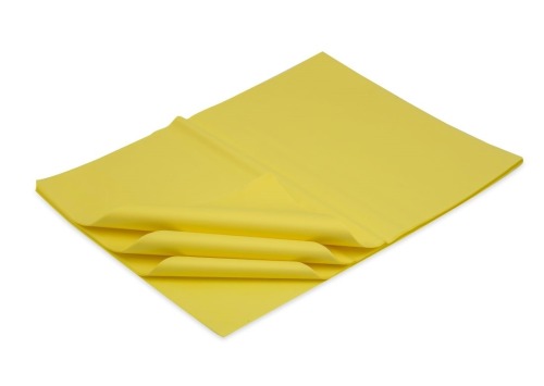 Bibuła do pakowania prezentów 50x70cm Żółta 100ark