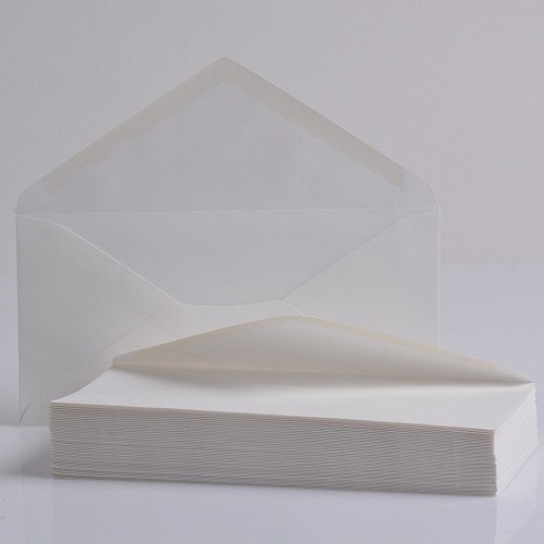 Koperty ozdobne DL Aqua Bianco 220x110mm 50szt