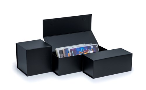 Pudełko Magnetyczne Na Wino Czarne 325x110x105mm (zew) Ozdobne