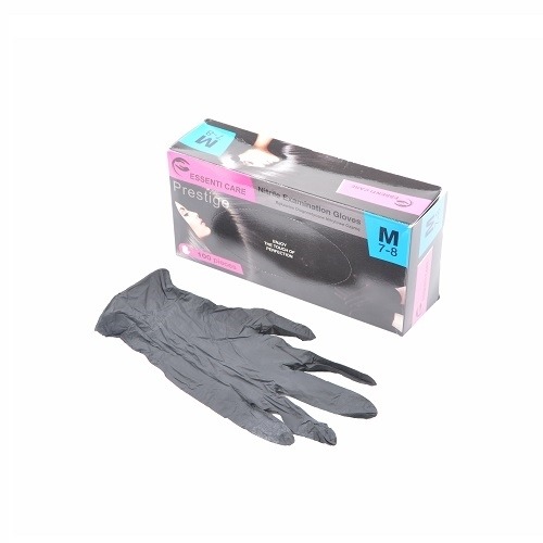 Rękawice Nitrylowe "M" Czarne