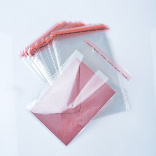 Torebki foliowe z taśmą klejącą 40x45+5cm 100szt