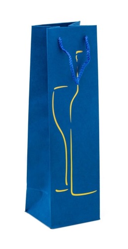 Torba Lux H-stamp na butelkę Jednokolor. -12 szt