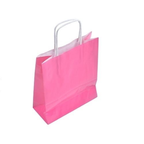 Torebki Lakierowane Różowe