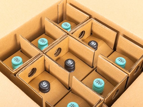 karton 353x342x370 mm - Pudełko transportowe na 9 butelek