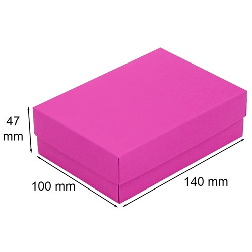 Pudełko ozdobne S 140x100x47mm Różowe
