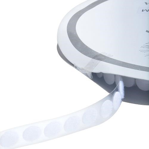 Kółka Rzepowe 10mm Biały 1800szt Haczyk+Pętelka