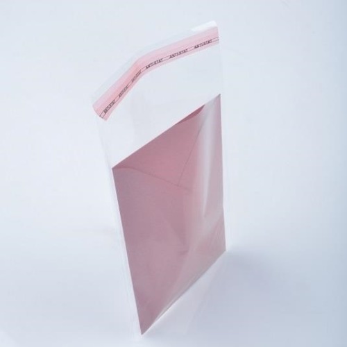 Woreczki celofanowe z klejem 20x30+5cm 100szt