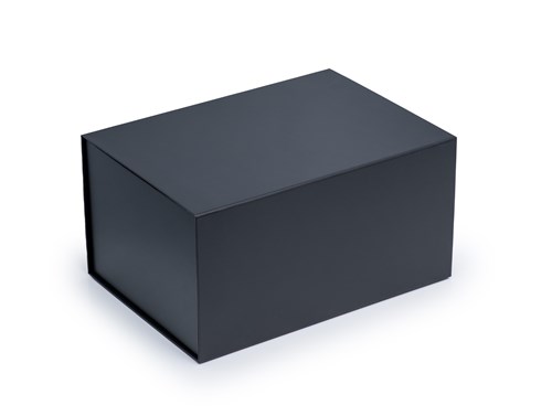 Pudełko Magnetyczne Czarne 350x250x180mm Składane Pudełko Ozdobne