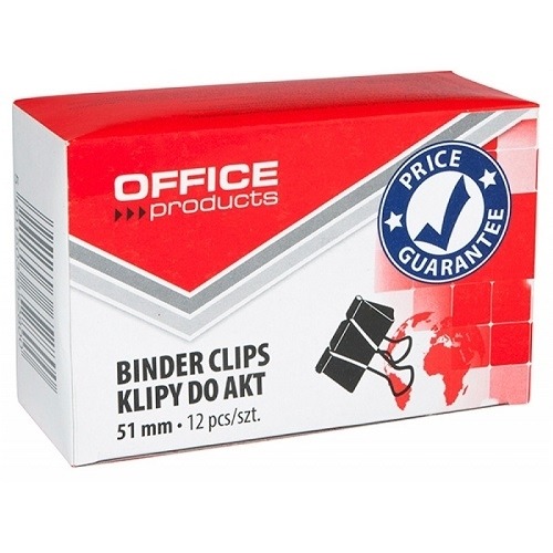 Klipy do dokumentów 51mm Office Products 12szt.