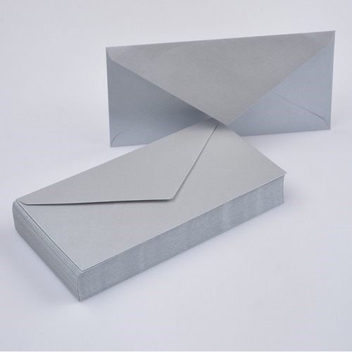 Koperty ozdobne DL SREBRNE 220x110mm 50szt