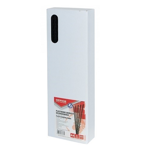 Grzbiet do bindowania czarny 6mm 25k. 100szt.