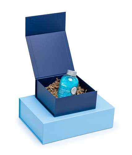 Pudełko Magnetyczne Granatowe 200x200x90mm Prezentowe Na Magnes