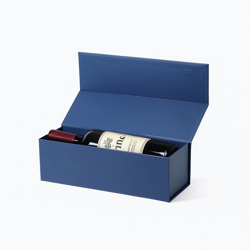 Pudełko Magnetyczne Na Wino Granatowe 325x110x105mm (zew)
