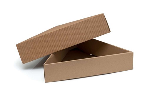 Pudełko karbowane wieczkowe 3-kątne 410x90mm