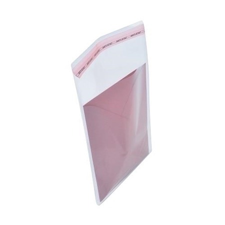 Torebki foliowe z klejem 13x25+2,5cm 100szt