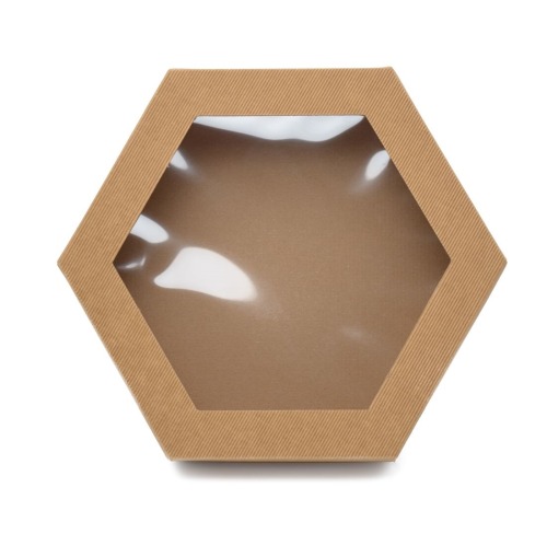 Pudełko karbowane z oknem 330x380x90mm wieczkowe