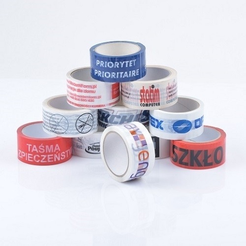 Taśmy samoprzylepne z logo Solvent 1 kolor 180 szt