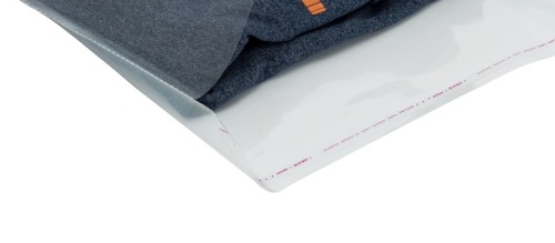 Torebki foliowe z klejem 26x35+5cm 100szt