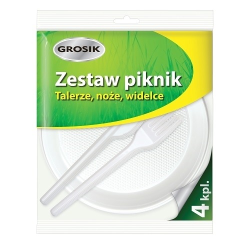 Zestaw piknikowy 4 kpl. Grosik