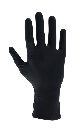 Rękawice Nitrylowe Czarne „S"