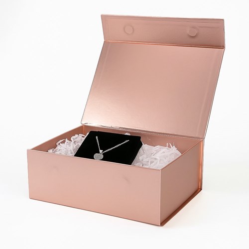 Pudełko Magnetyczne Głęboki Rose Gold 330x255x115mm (zew)A4