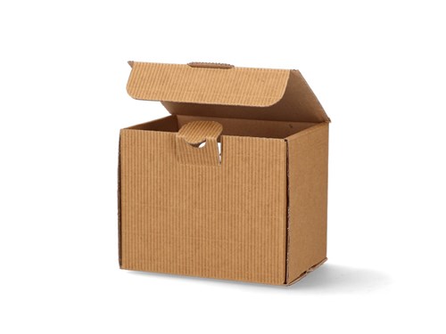 Pudełko karbowane z oknem, na kubek 115x85x95mm